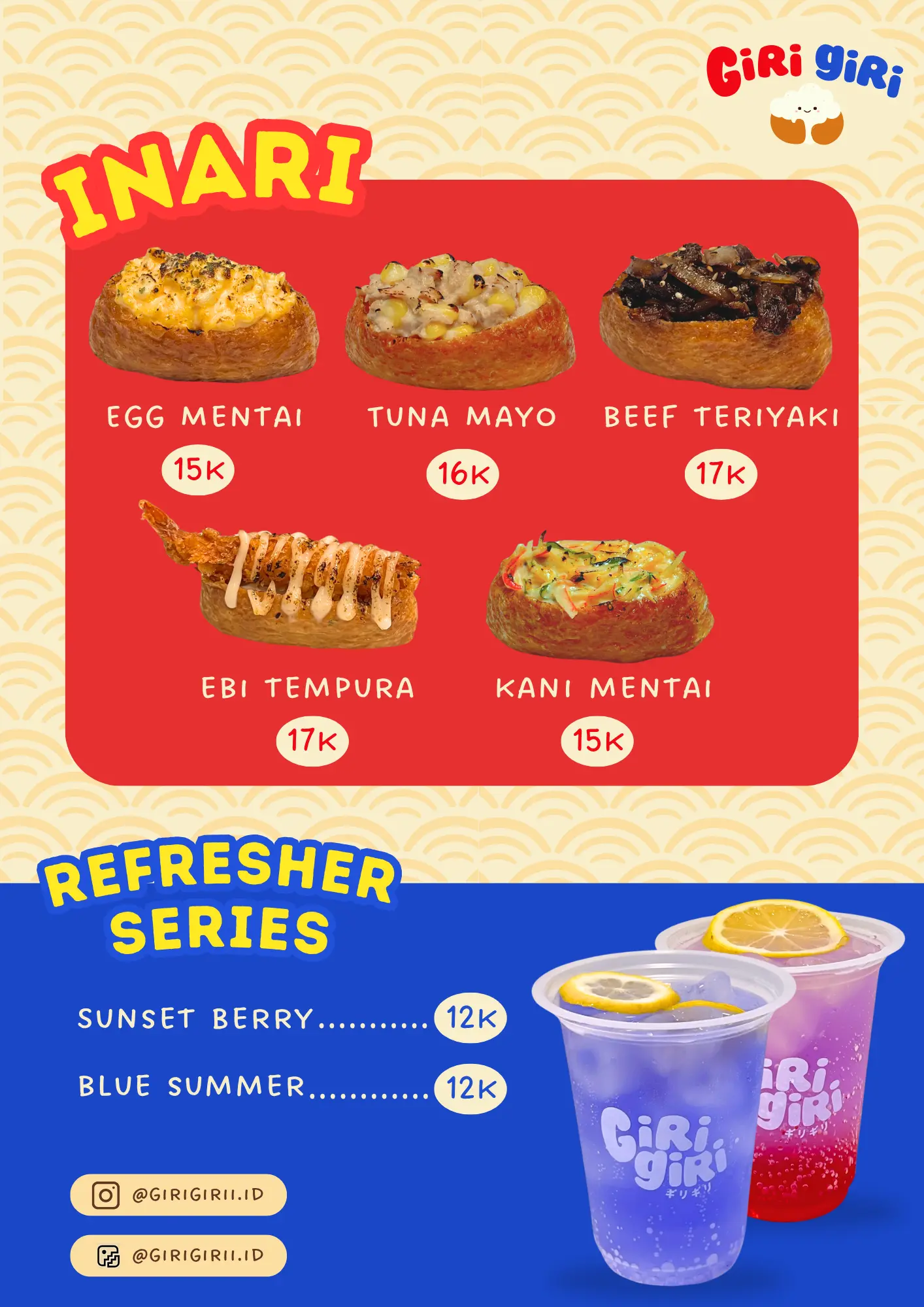 Menu dan Paket Girigirii